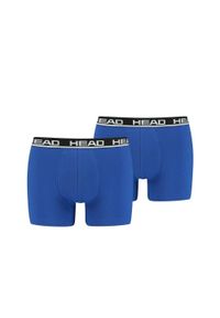 Bokserki męskie Head Basic Boxer 2 Pack. Kolor: niebieski, wielokolorowy. Sport: fitness