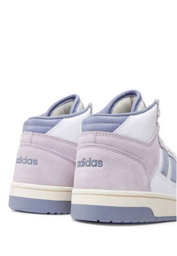 Adidas - adidas Sneakersy Rapid Court Mid JP5873 Fioletowy. Kolor: fioletowy. Materiał: skóra