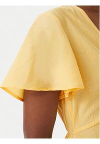 Vero Moda Sukienka codzienna Vira 10340739 Żółty Regular Fit. Okazja: na co dzień. Kolor: żółty. Materiał: wiskoza. Typ sukienki: proste. Styl: casual #4