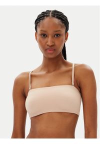 Hunkemöller Biustonosz top Smooth 206768 Beżowy. Kolor: beżowy. Materiał: syntetyk #1