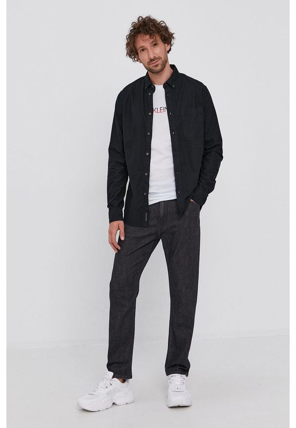 Calvin Klein Jeans - Jeansy Dad Jeans. Kolor: czarny