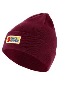 Fjällräven - Czapka zimowa Fjallraven Vardag Classic Beanie - bordeaux red. Kolor: czerwony. Sezon: zima. Styl: sportowy