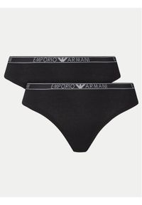 Emporio Armani Underwear Komplet 2 par stringów 163333 4F223 00020 Czarny. Kolor: czarny. Materiał: bawełna #1