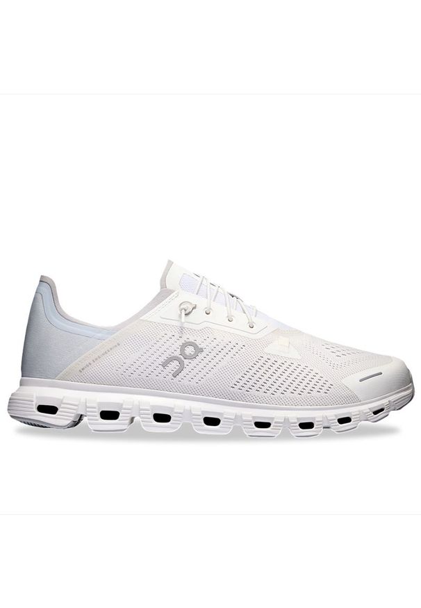 Buty męskie On Running Cloud 6 Coast 3MF10030813 - białe. Kolor: biały. Materiał: materiał, syntetyk. Szerokość cholewki: normalna. Sport: bieganie