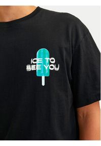 Jack & Jones - Jack&Jones T-Shirt Jorfrutti 12256926 Czarny Wide Fit. Kolor: czarny. Materiał: bawełna #7