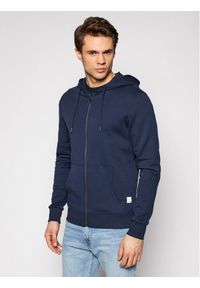 Jack & Jones - Jack&Jones Bluza Basic 12181901 Granatowy Regular Fit. Kolor: niebieski. Materiał: bawełna