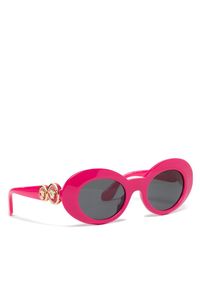 VERSACE - Okulary przeciwsłoneczne Versace. Kolor: różowy