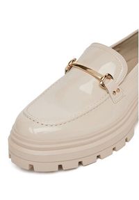 DeeZee Loafersy 58682-9 Beżowy. Kolor: beżowy. Materiał: skóra