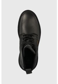 G-Star RAW - G-Star Raw botki skórzane Blake Hgh damskie kolor czarny na platformie. Nosek buta: okrągły. Zapięcie: sznurówki. Kolor: czarny. Materiał: skóra. Obcas: na platformie #2