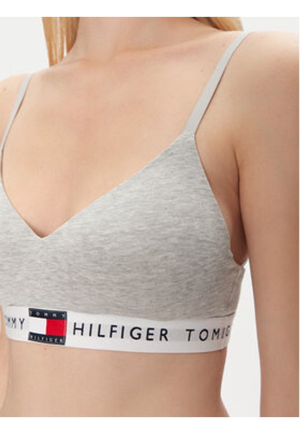 TOMMY HILFIGER - Tommy Hilfiger Biustonosz braletka UW0UW05715 Szary. Kolor: szary. Materiał: bawełna