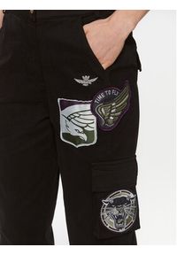 Aeronautica Militare Spodnie materiałowe 232PA1571DCT3221 Czarny Regular Fit. Kolor: czarny. Materiał: bawełna #4