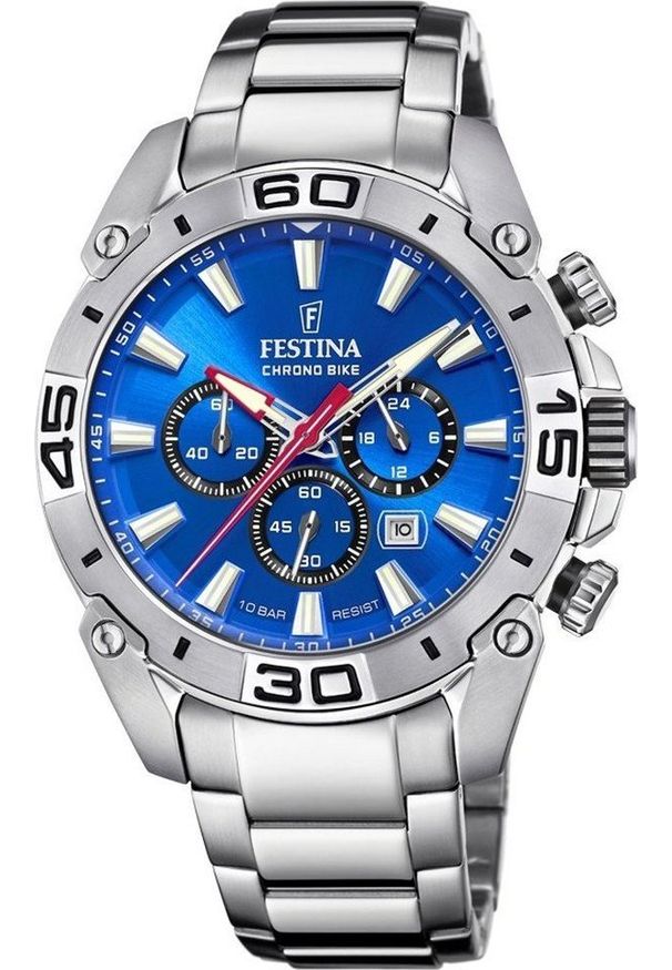 Zegarek Festina Zegarek męski Festina F20543-2 srebrny. Kolor: srebrny