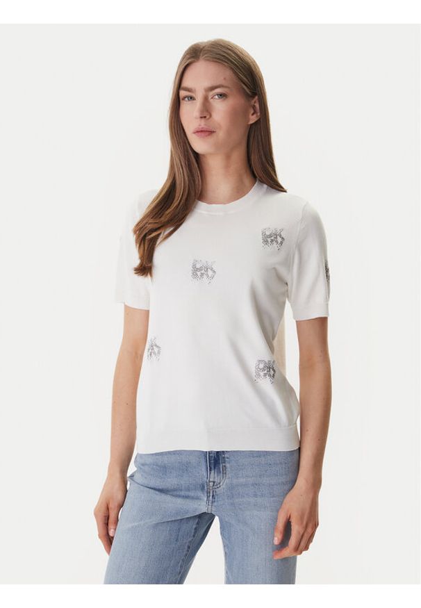 DKNY Sweter DJ6R0242 Écru Regular Fit