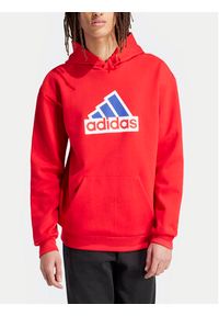 Adidas - adidas Bluza Future Icons Badge of Sport IS8338 Czerwony Regular Fit. Kolor: czerwony. Materiał: bawełna. Styl: sportowy #5