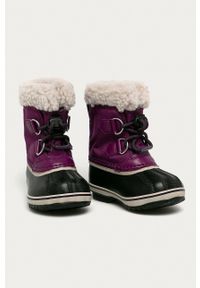 sorel - Sorel - Śniegowce dziecięce Childrens Yoot Pac. Nosek buta: okrągły. Kolor: fioletowy. Materiał: guma #3