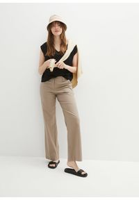 bonprix - Bluzka z krótkim rękawem i dekoltem w serek. Typ kołnierza: dekolt w serek. Kolor: czarny. Długość rękawa: krótki rękaw. Długość: krótkie #2