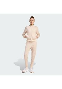 Adidas - Dres Essentials Feel Cozy. Kolor: biały. Materiał: dresówka. Sport: fitness #1