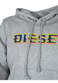 Diesel Bluza "Ginn Hood " | A06510-0HAYT | Mężczyzna | Szary Melanż. Typ kołnierza: kaptur. Kolor: szary. Materiał: bawełna, poliester. Wzór: melanż #2