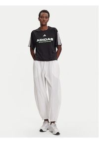 Adidas - adidas T-Shirt Tiro x Common Goal Jacquard JL9212 Czarny Loose Fit. Kolor: czarny. Materiał: syntetyk #3