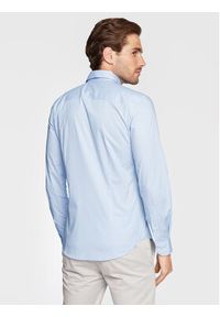 Sisley Koszula 5CNX5QL19 Niebieski Slim Fit. Kolor: niebieski. Materiał: bawełna