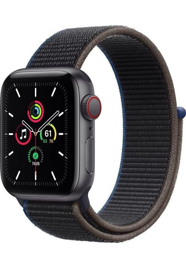 APPLE - Smartwatch Apple Watch SE Nike GPS + Cellular 40mm Gray Alu Black Loop Czarny (MYEL2WB/A). Rodzaj zegarka: smartwatch. Kolor: czarny