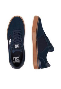 DC Shoes Tenisówki AW247501 Granatowy. Kolor: niebieski. Materiał: skóra, zamsz #4