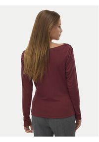 Vero Moda Bluzka Ice 10340793 Bordowy Regular Fit. Kolor: czerwony. Materiał: syntetyk #3