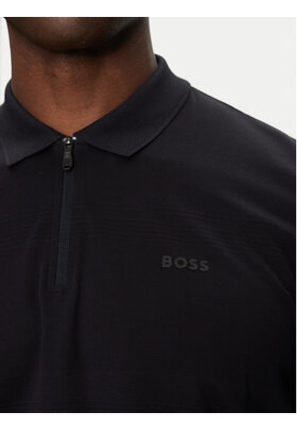 BOSS Polo Philix Pima 50538177 Granatowy Regular Fit. Typ kołnierza: polo. Kolor: niebieski. Materiał: bawełna