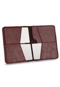 Solier - Cienki skórzany męski portfel SOLIER SW10 SLIM bordowy. Kolor: czerwony. Materiał: skóra #1