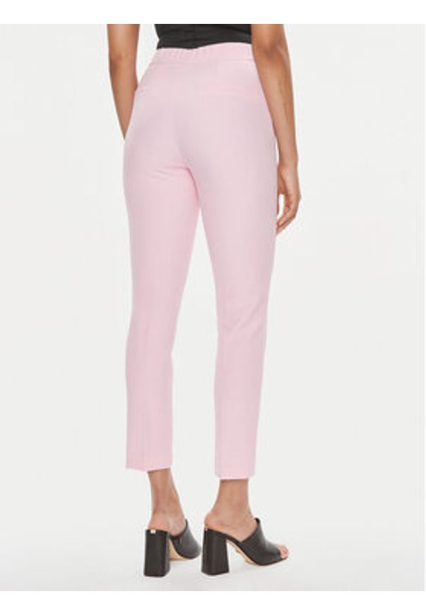 Kontatto Spodnie materiałowe CO901 Różowy Slim Fit. Kolor: różowy. Materiał: syntetyk