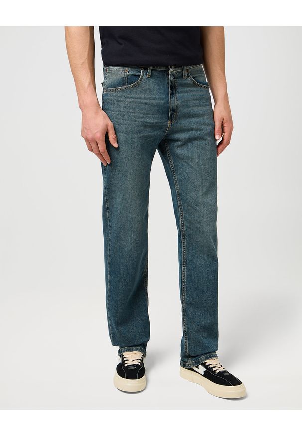 Męskie Spodnie Jeansowe Wrangler Regular Fit River 112352955. Styl: klasyczny, elegancki