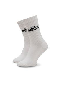 Adidas - adidas Skarpety wysokie unisex Linear Crew Cushioned Socks 3 Pairs IC1302 Szary. Kolor: szary