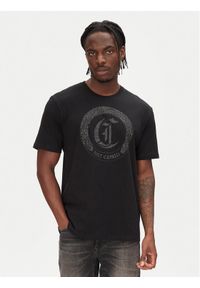 Just Cavalli T-Shirt 78OAHE22 Czarny Regular Fit. Kolor: czarny. Materiał: bawełna #1