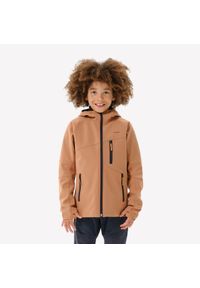 quechua - Kurtka softshell turystyczna dla dzieci Quechua MH900. Kolor: wielokolorowy, brązowy, czarny. Materiał: softshell. Sezon: lato. Styl: sportowy #1