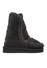 Mou Śniegowce Eskimo Boot 24 FW101000A Czarny. Kolor: czarny. Materiał: skóra, zamsz #1