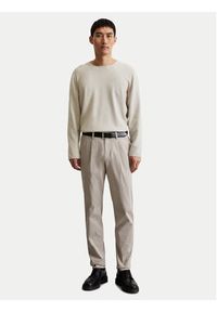 Marc O'Polo Sweter 526 5023 60080 Beżowy Regular Fit. Typ kołnierza: polo. Kolor: beżowy. Materiał: bawełna