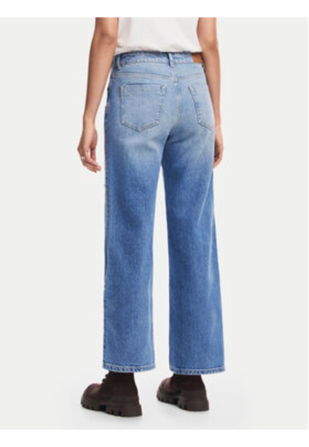 Desigual Jeansy Mila 24WWDD97 Niebieski Straight Fit. Kolor: niebieski