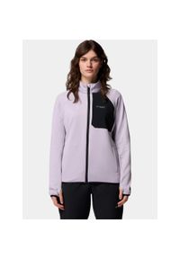 columbia - Sweter Damski Columbia Triple Canyon Grid FZ. Kolor: fioletowy. Materiał: materiał, polar. Sport: turystyka piesza
