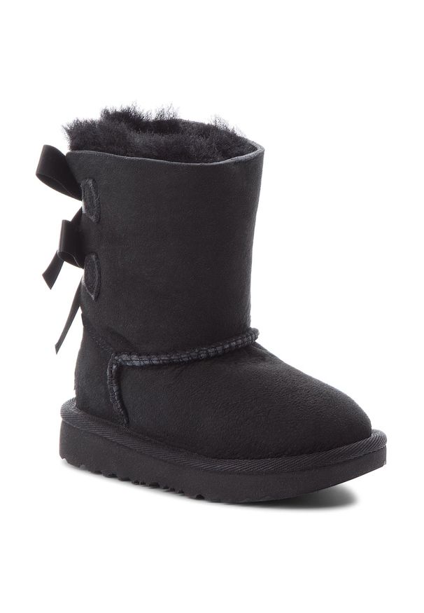 Buty Ugg T Bailey Bow II 1017394T T/Blk. Kolor: czarny. Materiał: skóra