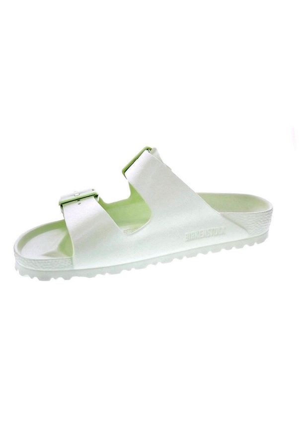 Klapki damskie Birkenstock Arizona Eva. Kolor: zielony. Materiał: materiał, syntetyk