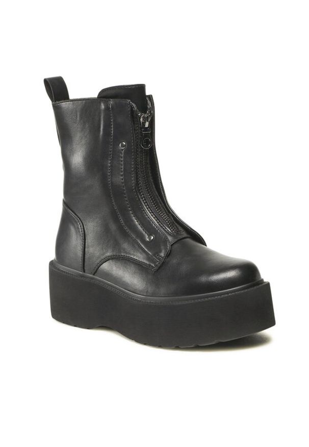 Jenny Fairy Trzewiki WS101-06 Czarny. Kolor: czarny. Materiał: skóra