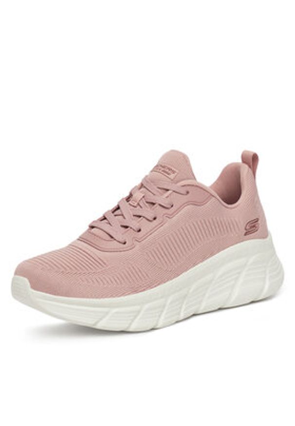 skechers - Skechers Sneakersy BOBS B FLEX HI 117385 BLSH Różowy. Kolor: różowy. Materiał: materiał