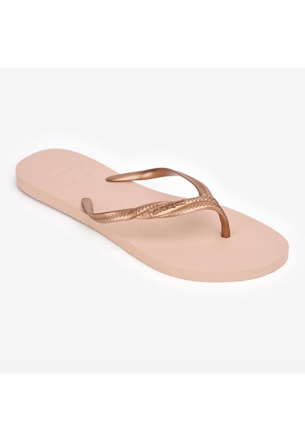Japonki damskie Havaianas Fantasia. Okazja: na plażę. Kolor: różowy. Materiał: kauczuk, syntetyk