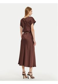 Imperial Sukienka koktajlowa ADQJIBA Brązowy Regular Fit. Kolor: brązowy. Materiał: syntetyk. Styl: wizytowy #3
