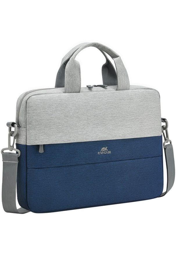 RIVACASE - Rivacase 7522 GREY/DARK BLUE torba na laptop 35,6 cm (14) Aktówka Niebieski, Szary. Kolor: szary, wielokolorowy, niebieski