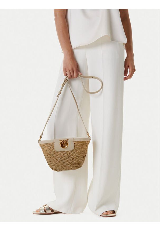 Pinko - PINKO Torebka Love Summer Bucket PE 25 PLTT 103325 A1RL Beżowy. Kolor: beżowy