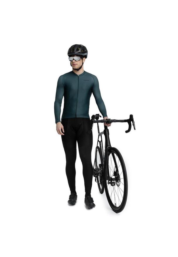 SIROKO - Męska koszulka rowerowa z krótkim rękawem Kolarstwo Siroko M2 Gravel. Kolor: zielony. Długość rękawa: długi rękaw, krótki rękaw. Długość: krótkie, długie. Sport: kolarstwo