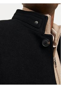 Jack & Jones Płaszcz wełniany Melton 12258672 Czarny Regular Fit. Kolor: czarny. Materiał: wełna, syntetyk #7