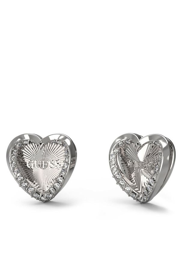 Guess Kolczyki JUBE04 609JW Srebrny. Materiał: metalowe, srebrne. Kolor: srebrny