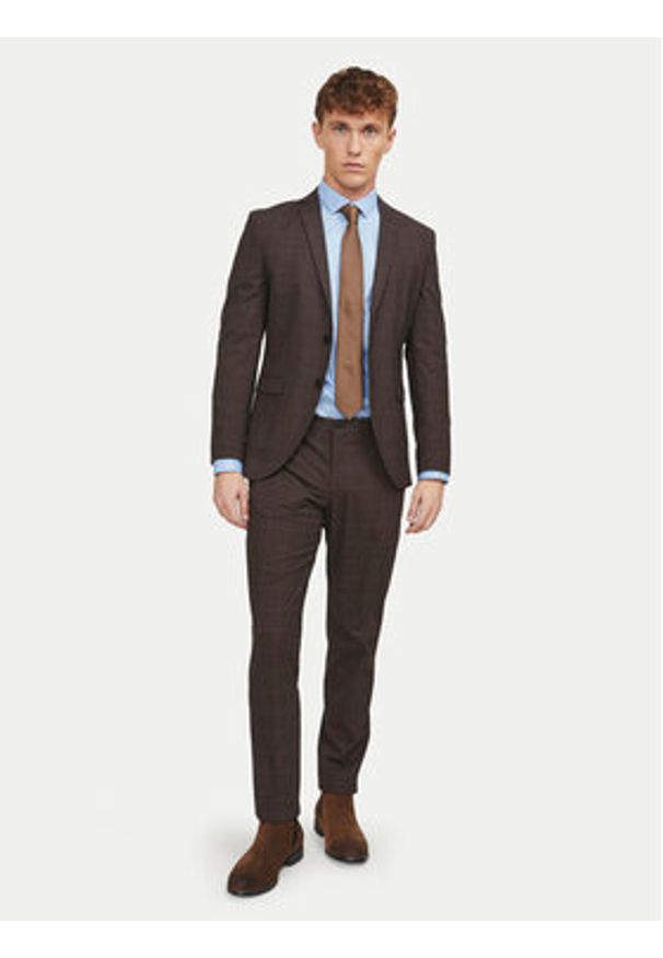 Jack & Jones - Jack&Jones Koszula 12201905 Błękitny Slim Fit. Kolor: niebieski. Materiał: bawełna